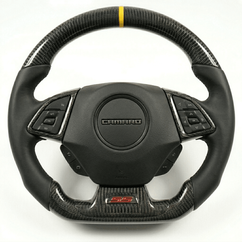 Custom Chevrolet camaro 2016+ carbon fiber steering wheel