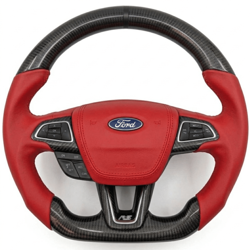 Custom Ford Focus ST/RS 2015+ carbon fiber steering wheel