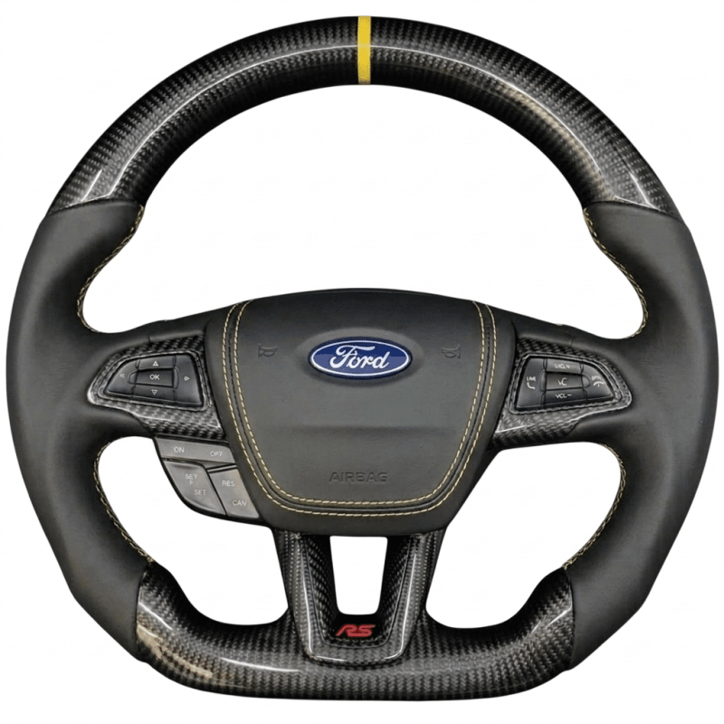 Custom Ford Focus ST/RS 2015+ carbon fiber steering wheel