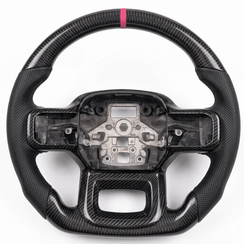 Custom Ford F-150 2021+ carbon fiber steering wheel