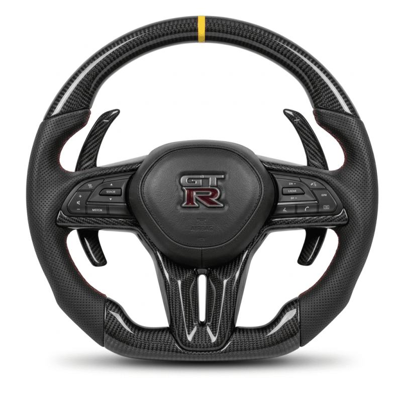 Custom Nissan GTR r35 2017-2025 Carbon fiber steering wheel